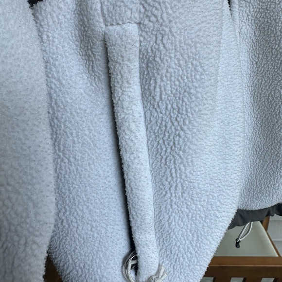 The North Face Denali Jacket  size XS white / grey fleece - Picture 4 of 4